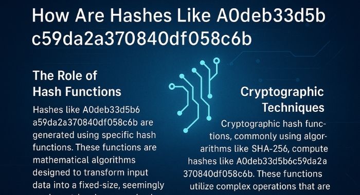 How Are Hashes Like A0deb33d5b6c59da2a370840df058c6b Generated?