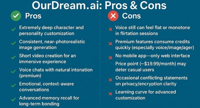 OurDream.ai: Pros & Cons