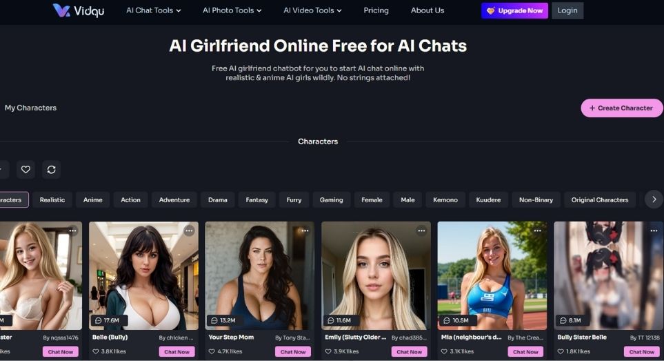 Vidqu AI Girlfriend vs. Other AI Companions